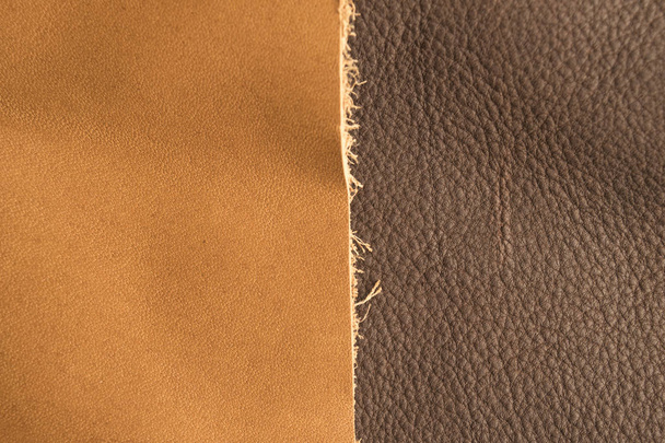 ensemble de texture et de fond en cuir brun
. - Photo, image
