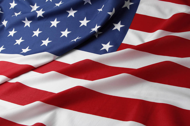Gekräuselte US-Flagge - Foto, Bild