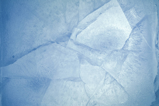 Gelo azul rachado
 - Foto, Imagem