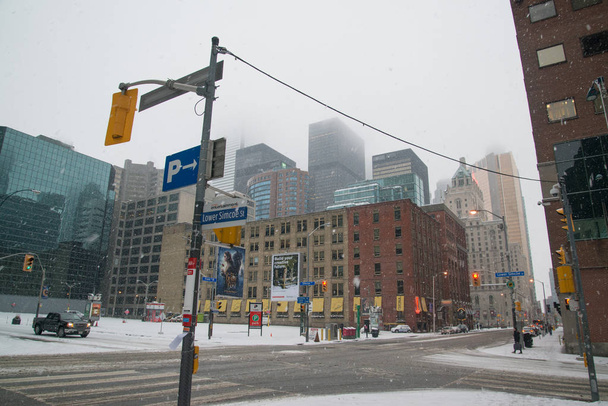 Toronto city center in snowy winter - Fotografie, Obrázek