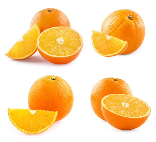 Πορτοκαλί απομονωμένο σε λευκό - Φωτογραφία, εικόνα