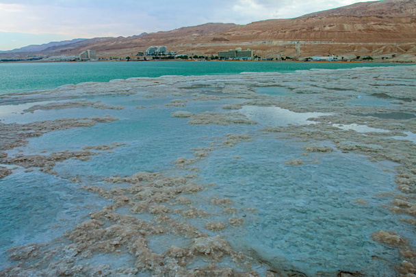Dode Zee zout formaties - Foto, afbeelding