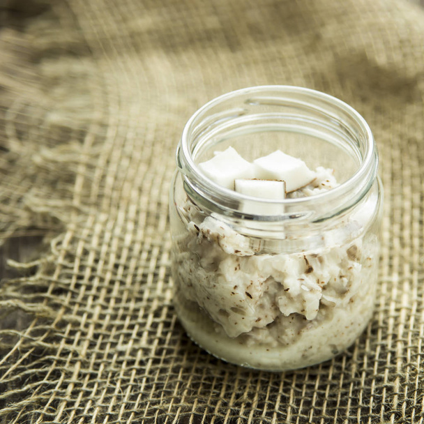 soft body scrub made from coconut, coconut milk and oil - Photo, Image