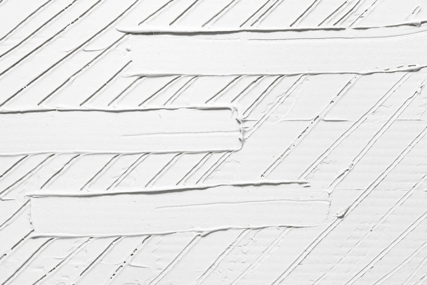 White abstract background, plaster relief texture - Foto, Bild