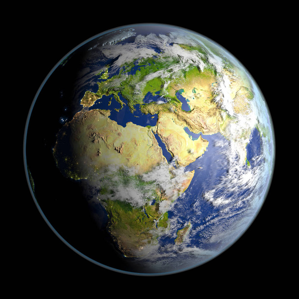 地球上の emea 地域 - 写真・画像