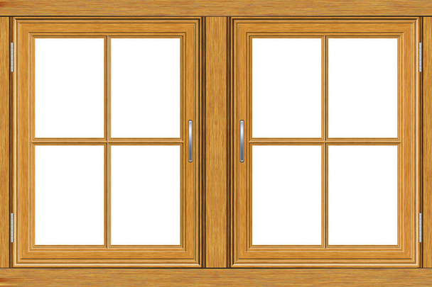 ramy drewniane okna - Zdjęcie, obraz