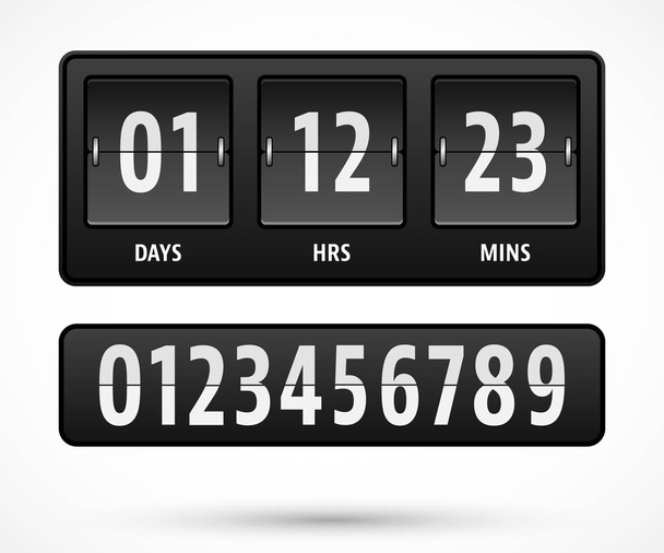 Countdown timer sjabloon - Vector, afbeelding