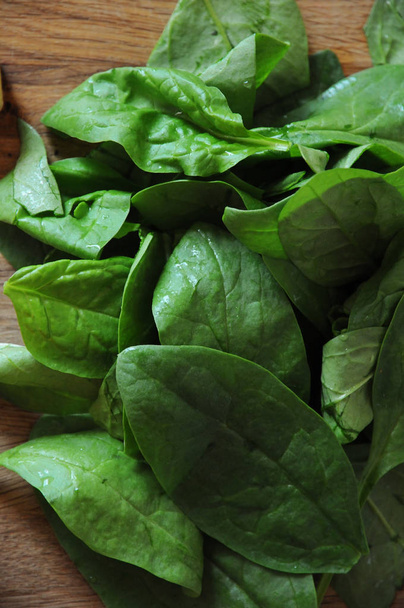 Fresh spinach greens close-up - Photo, Image