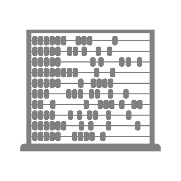 Grey abacus vector icon - Vector, Image