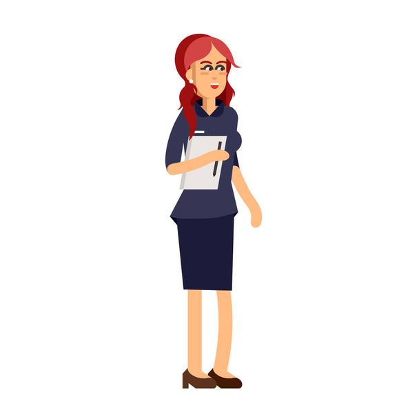 Business woman . Vector illustration contains - Vector, Image