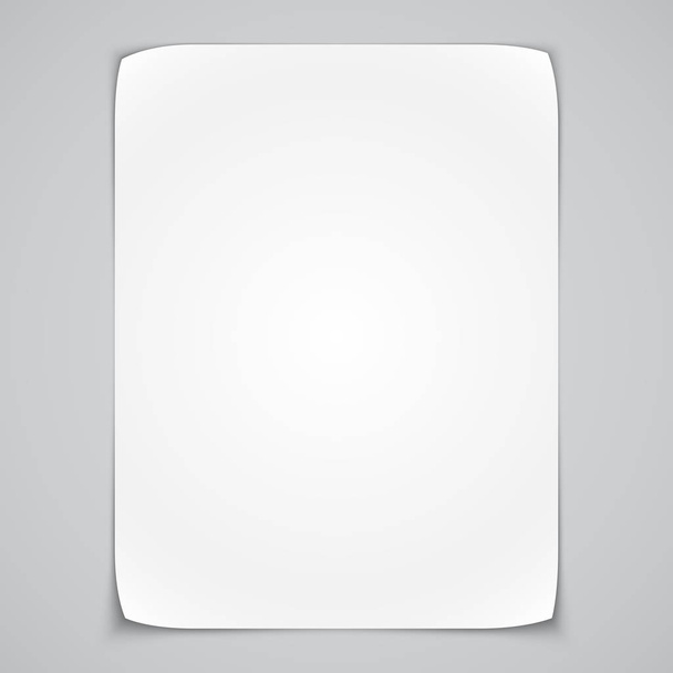 Blank White Poster Template - Vector, afbeelding