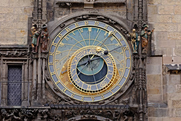 Old astronomical clock detail - Foto, afbeelding