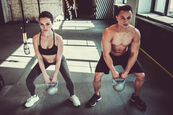 Couple working out - Foto, imagen