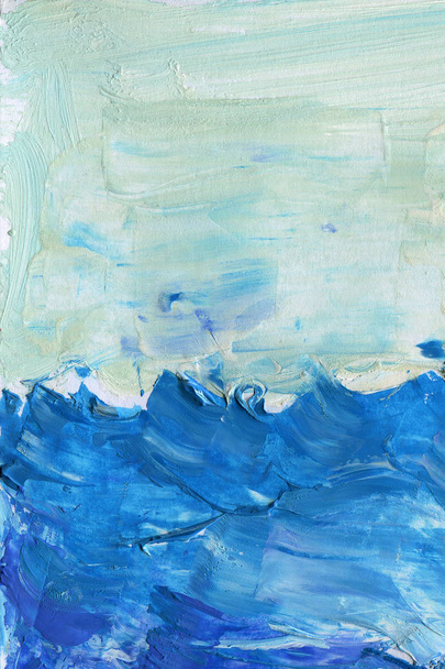 Blauer abstrakter Aquarell-Hintergrund - Foto, Bild