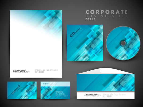 Professional corporate identity kit or business kit for your bus - Vector, imagen