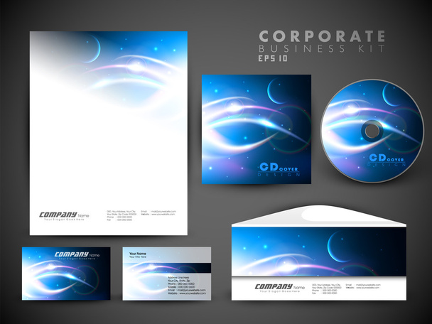 Professional corporate identity kit or business kit for your bus - Vector, Imagen