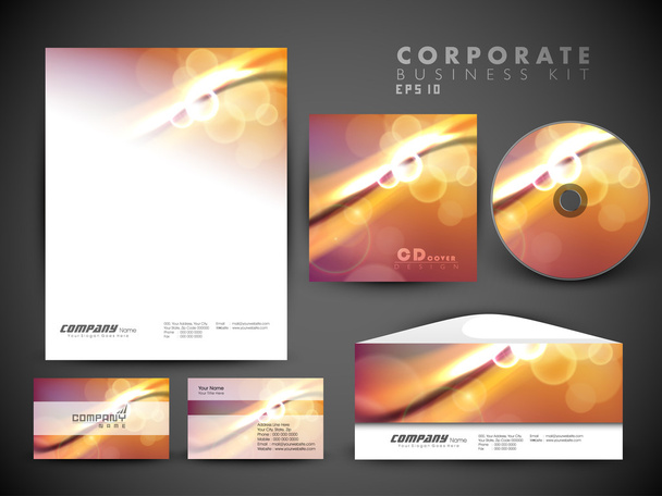 Professional corporate identity kit or business kit for your bus - Vector, imagen