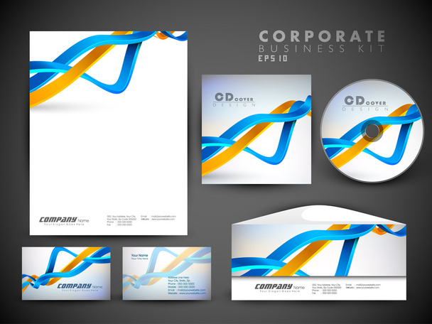 Professional corporate identity kit or business kit for your bus - Vektor, Bild