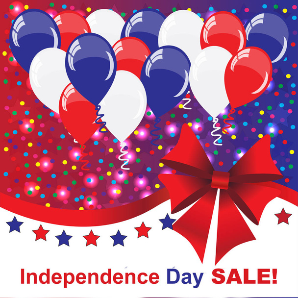 Independence day verkoop achtergrond - Foto, afbeelding
