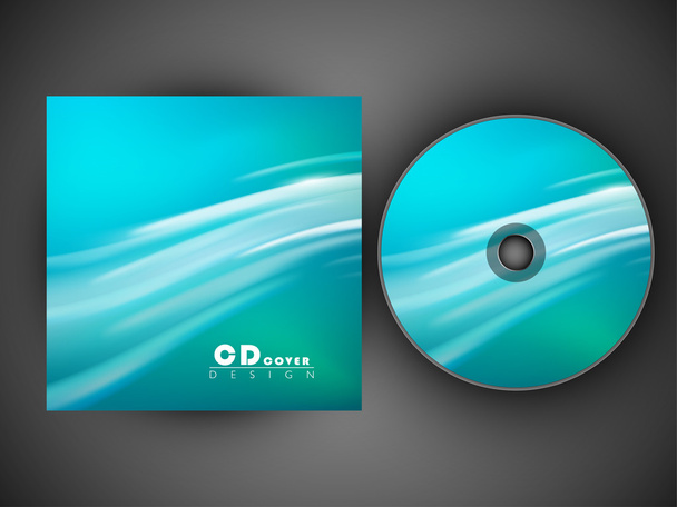 Stylized CD Cover design template. EPS 10. - Vecteur, image