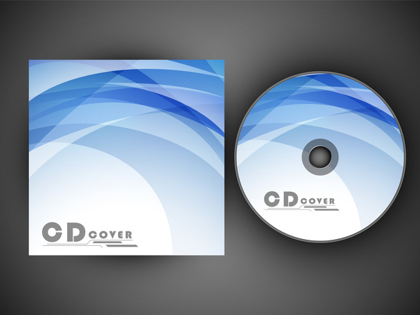 Stylized CD Cover design template. EPS 10. - Wektor, obraz