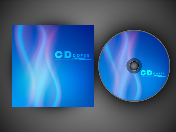 Stylized CD Cover design template. EPS 10. - Vector, afbeelding