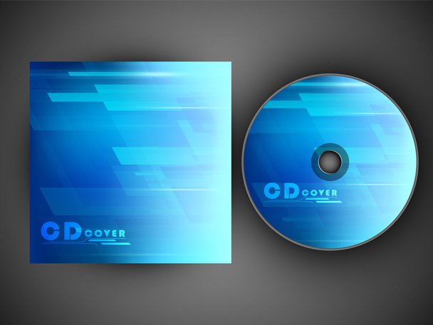 Stylized CD Cover design template. EPS 10. - Vetor, Imagem