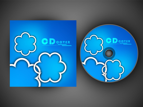 Stylized CD Cover design template. EPS 10. - Vektor, Bild