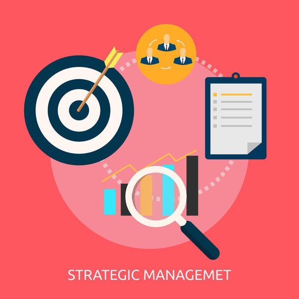 Konzeption des strategischen Managements - Vektor, Bild