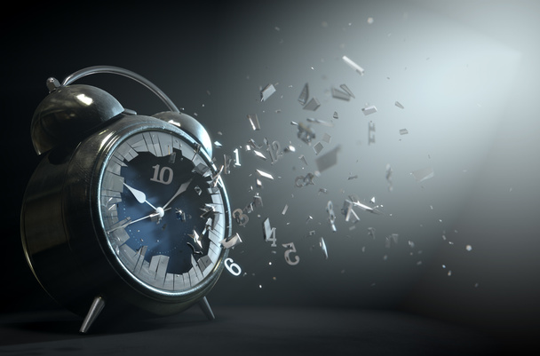 Πίνακας ρολόι του χρόνου σπάζοντας - Φωτογραφία, εικόνα