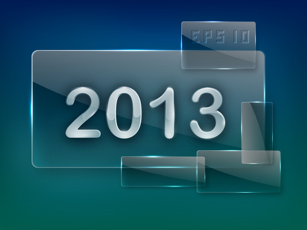 2013 Buon anno nuovo biglietto di auguri. EPS 10
. - Vettoriali, immagini
