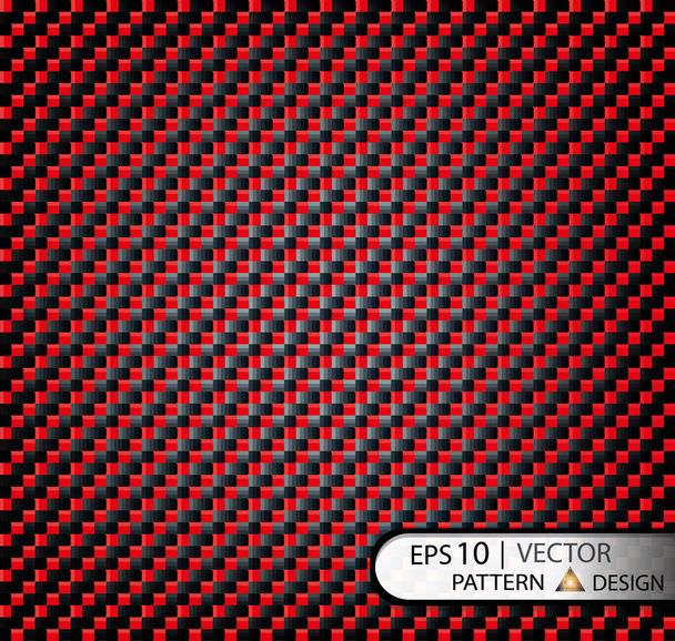Patrón vectorial sin costuras de fibra de carbono rojo bajo la máscara para la producción de película con una textura. EPS10
 - Vector, imagen