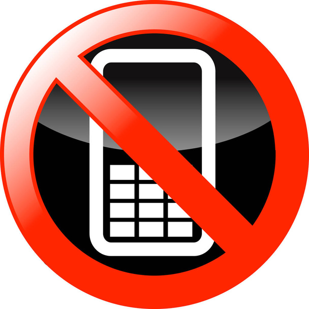 Δεν υπάρχει σύμβολο κινητά τηλέφωνα - Φωτογραφία, εικόνα
