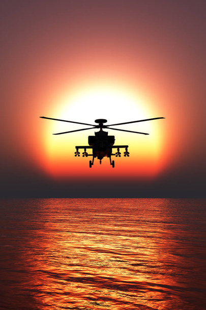 3D-kuva helikopterisodasta
 - Valokuva, kuva
