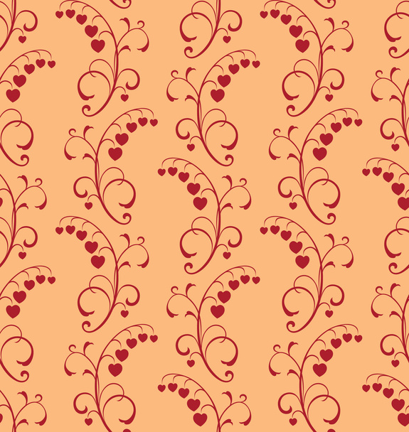 Beige floral vector background - Вектор, зображення