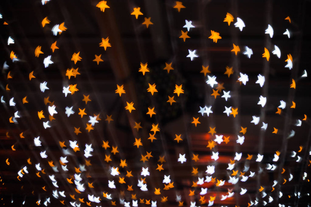 Star bokeh fondo de forma de luz de Navidad
. - Foto, imagen