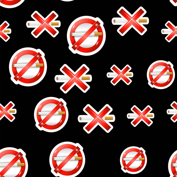 Sigarette サインのシームレス パターン - ベクター画像
