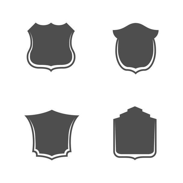 Shields Templates with Place for Your Text - Vektör, Görsel