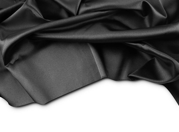 czarne tkaniny jedwabne - Zdjęcie, obraz
