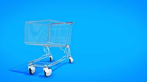 Empty shopping cart - Footage, Video