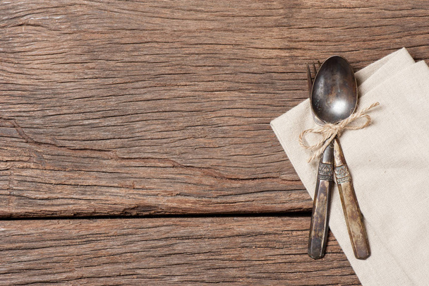 old spoon and fork - Foto, Imagem
