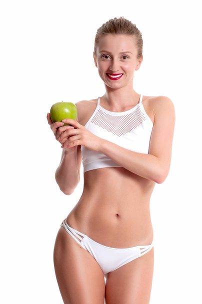 Slim and sporty female body, successful weight loss - Φωτογραφία, εικόνα