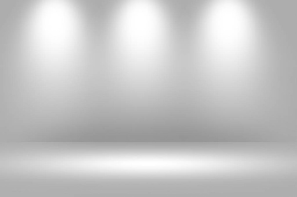 Termék Showscase Spotlight háttér - ropogósra süt és tiszta végtelen fehér padló - Fotó, kép