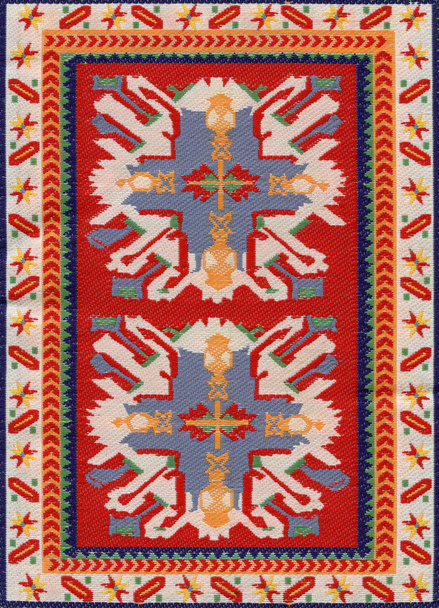 traditionelle ethnische Orient antike Teppichtextilien - Foto, Bild