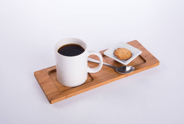 coffee or coffee with cookies on background - Fotó, kép