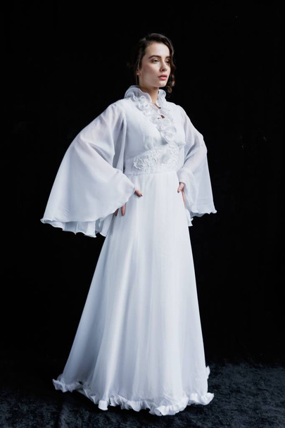 Woman in vintage dress - Foto, Imagem