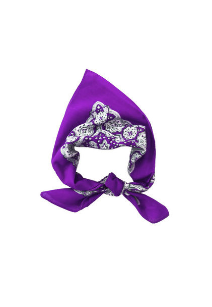 lilac, violet, purple, manzhenta scarf, bandanna, pattern, isola - Photo, Image