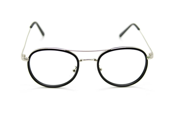 moderne modische Brille auf weißem Hintergrund, Brille - Foto, Bild