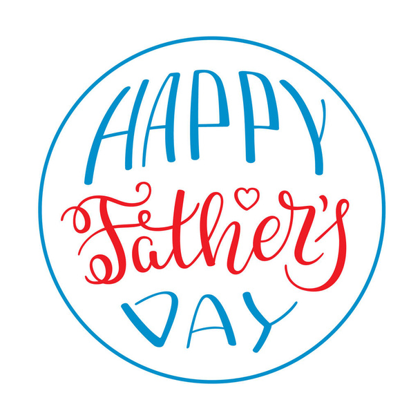 Hand lettering Happy Father's Day.  - Vector, Image