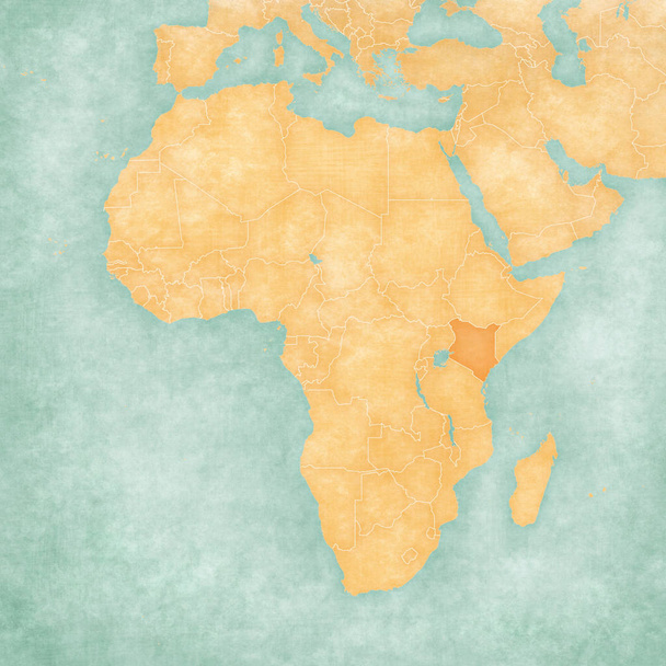 Map of Africa - Kenya - Photo, Image